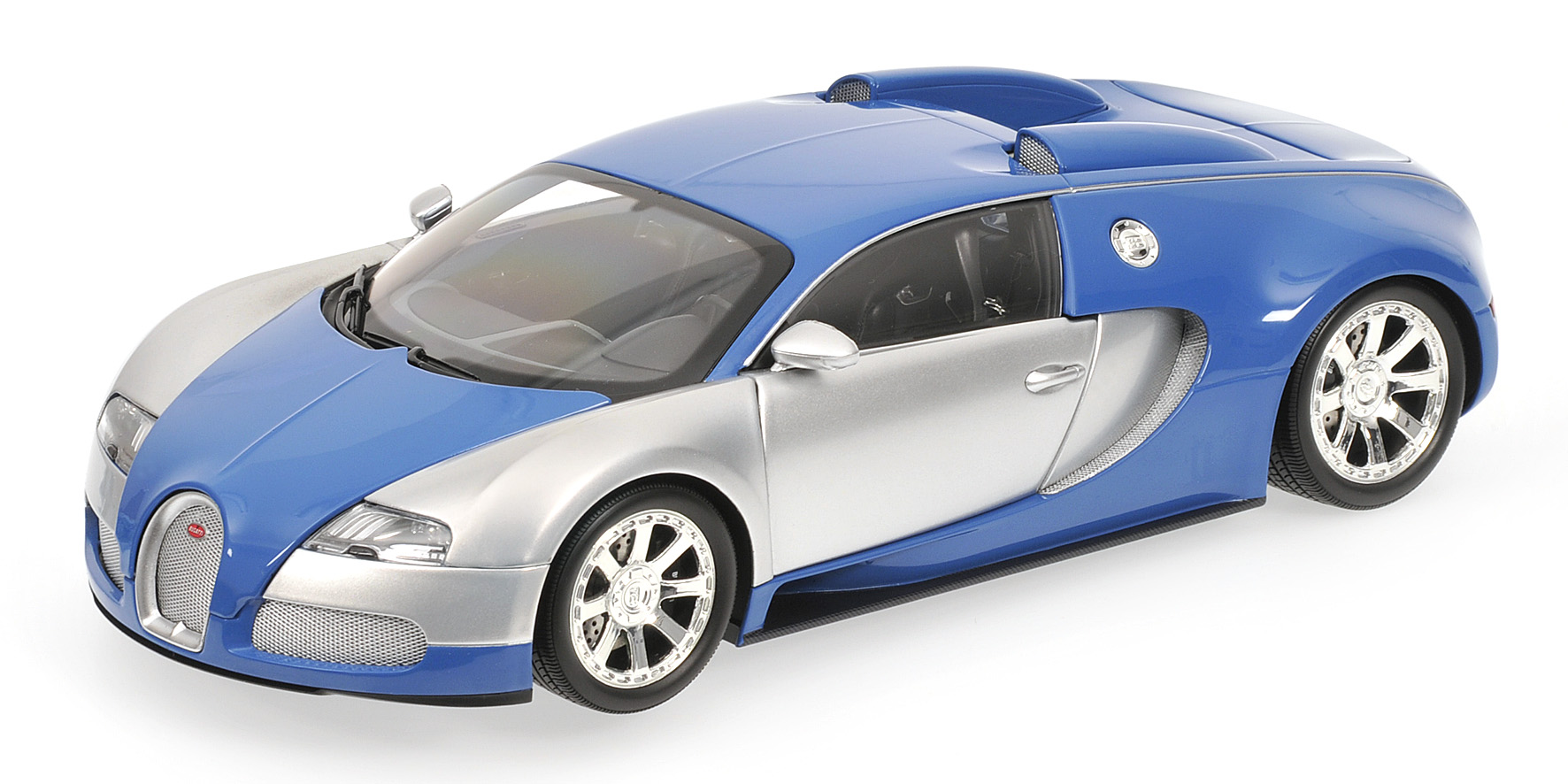 BUGATTI VEYRON EDITION CENTENAIRE - 2009 - CHROME/BLUE