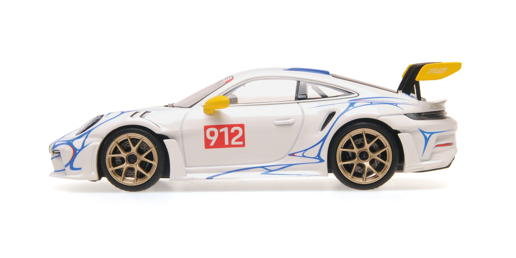 PORSCHE 911 (992) GT3RS - 2023 - WHITE W/YELLOW DECOR