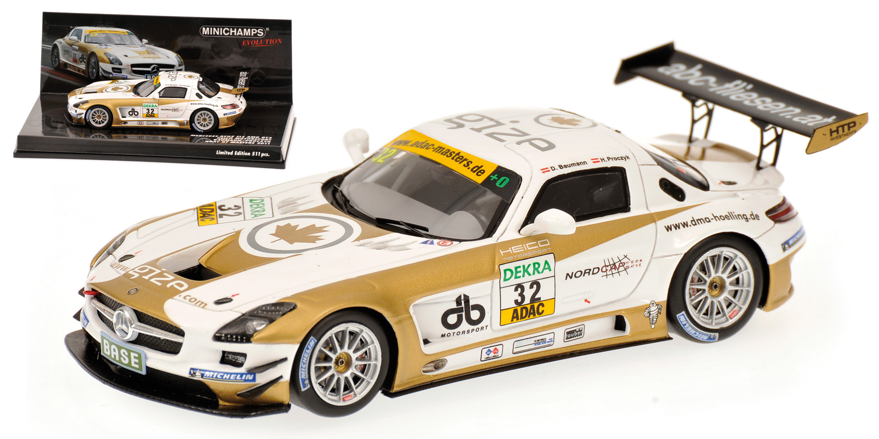 MERCEDES-BENZ SLS AMG GT3 - HEICO MOTORSPORT - BAUMANN/PROCZYK - ADAC GT MASTERS 2011