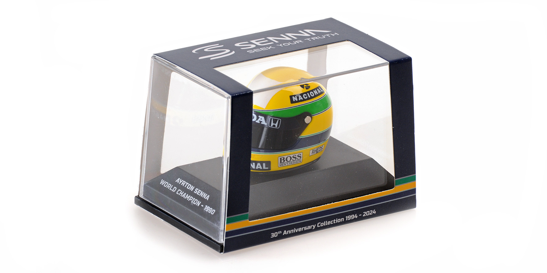 HELMET - AYRTON SENNA - WORLD CHAMPION - 1990