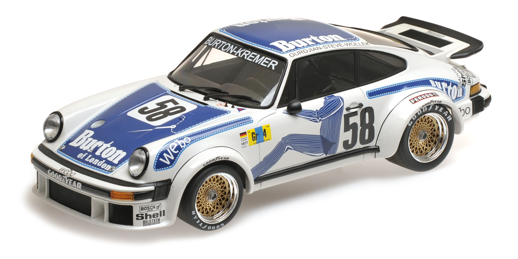 PORSCHE 934 - PORSCHE KREMER RACING - WOLLEK/GURDJIAN/'STEVE' - WINNERS GR.4 24H LE MANS 1977