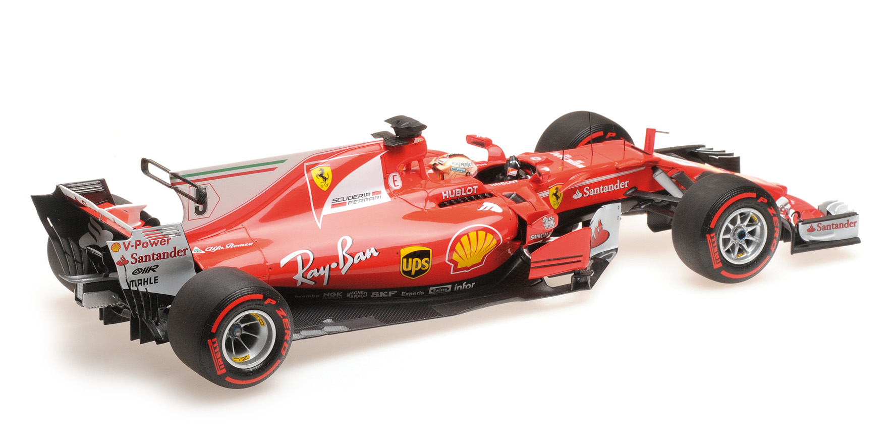 FERRARI SF70-H - SCUDERIA FERRARI - SEBASTIAN VETTEL - WINNER GP MONACO 2017