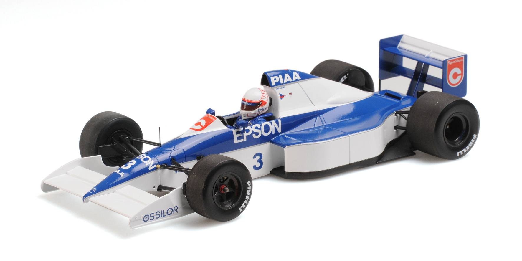 TYRRELL FORD 018 - SATORU NAKAJIMA - 6TH PLACE USA GP 1990
