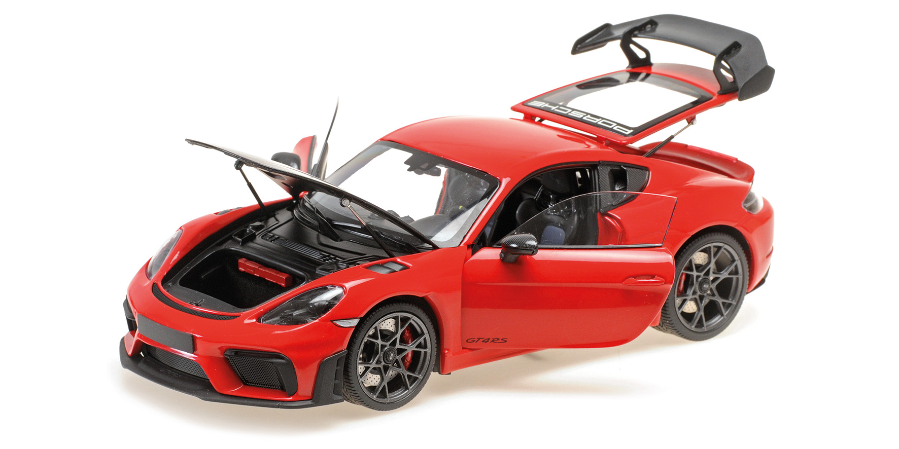 PORSCHE CAYMAN GT4 RS - 2024 -RED W/ WEISSACH PACKAGE