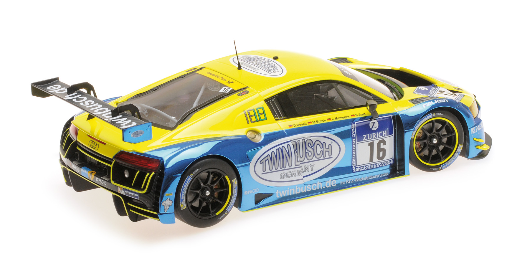 AUDI R8 LMS - TWIN BUSCH MOTORSPORT - RAST/BUSCH/BUSCH/MAMEROW - 24H NÜRBURGRING 2016