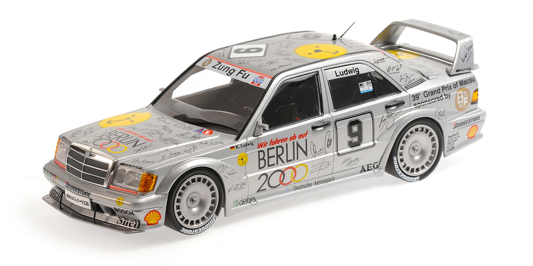 MERCEDES-BENZ 190E 2.5-16 EVO 2 - ZUNG FU - KLAUS LUDWIG - MACAO GUIA RACE 1992