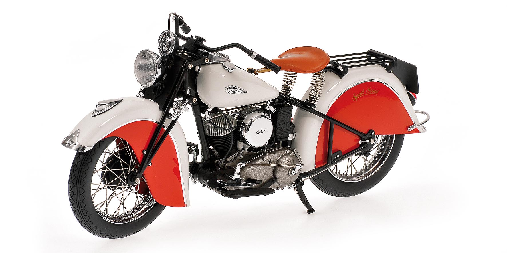 INDIAN SPORT SCOUT - 1940 - DARK RED/WHITE