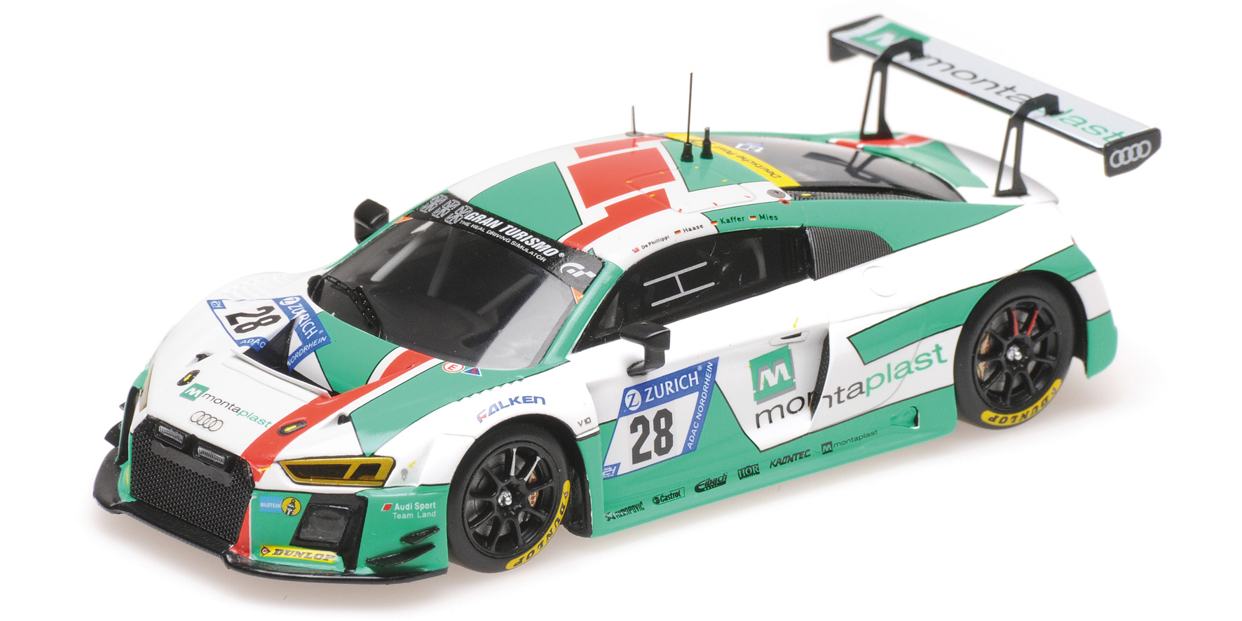 AUDI R8 LMS - AUDI SPORT TEAM LAND - DE PHILIPPI/MIES/HAASE/KAFFER - 24H NÜRBURGRING 2017
