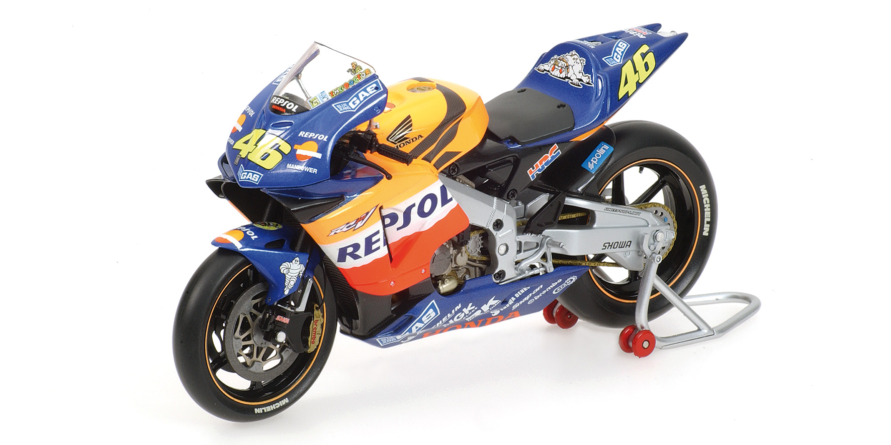 HONDA RC211V - VALENTINO ROSSI - WORLD CHAMPION - TEAM REPSOL HONDA -  MOTOGP 2002