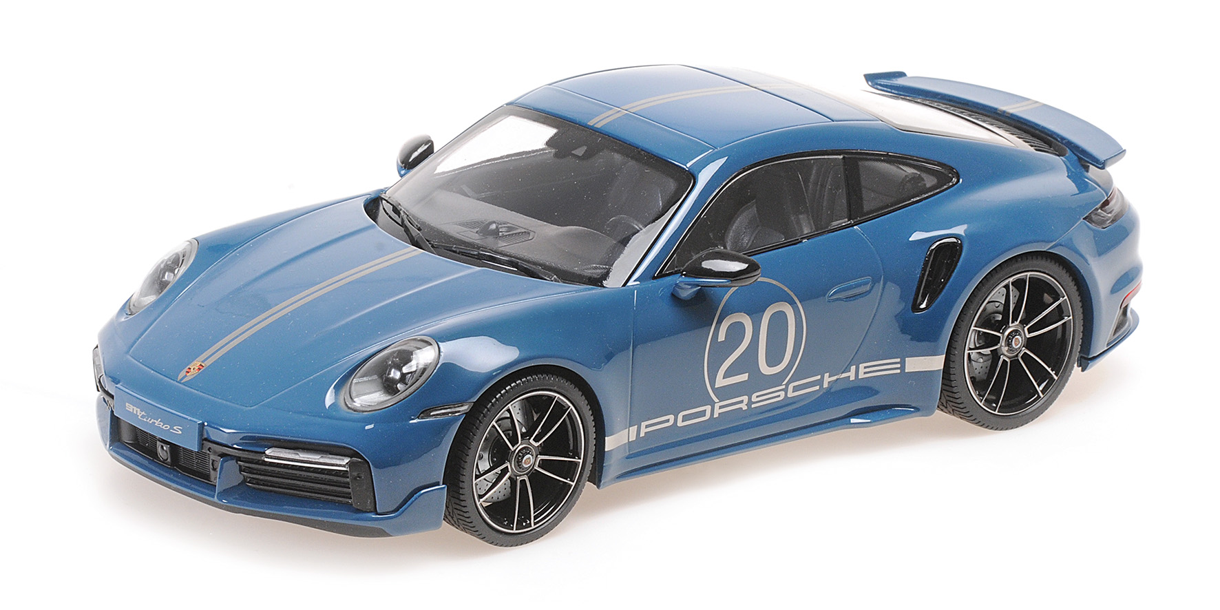 PORSCHE 911 (992) TURBO S COUPE SPORT DESIGN - 2021 - BLUE