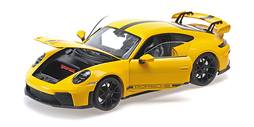 PORSCHE 911 (992.2) GT3 - 2025 - YELLOW W/BLACK WHEELS AND STRIPES