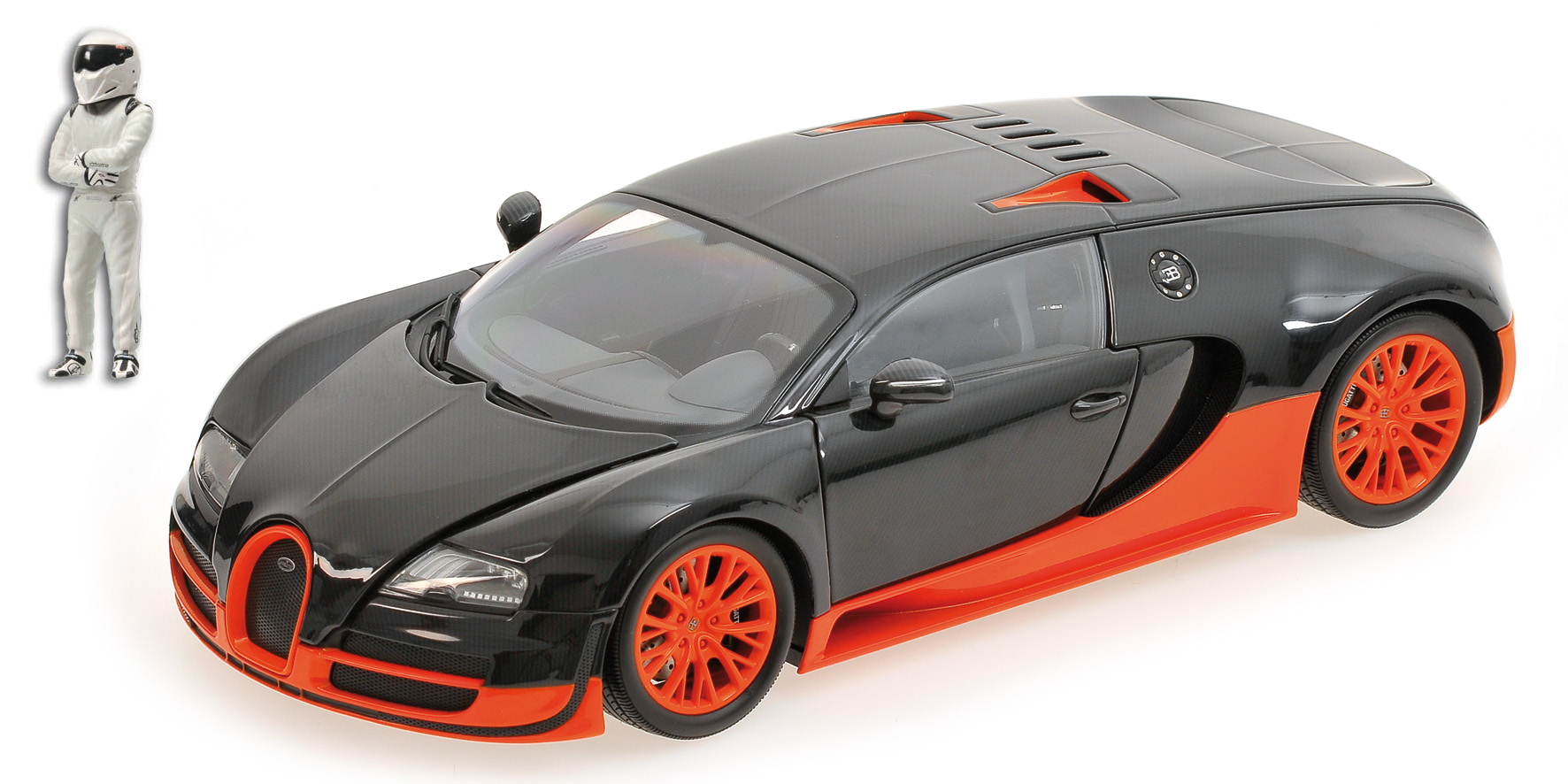 BUGATTI VEYRON SUPER SPORT - CARBON/ORANGE - 2011  - 'TOP GEAR'
