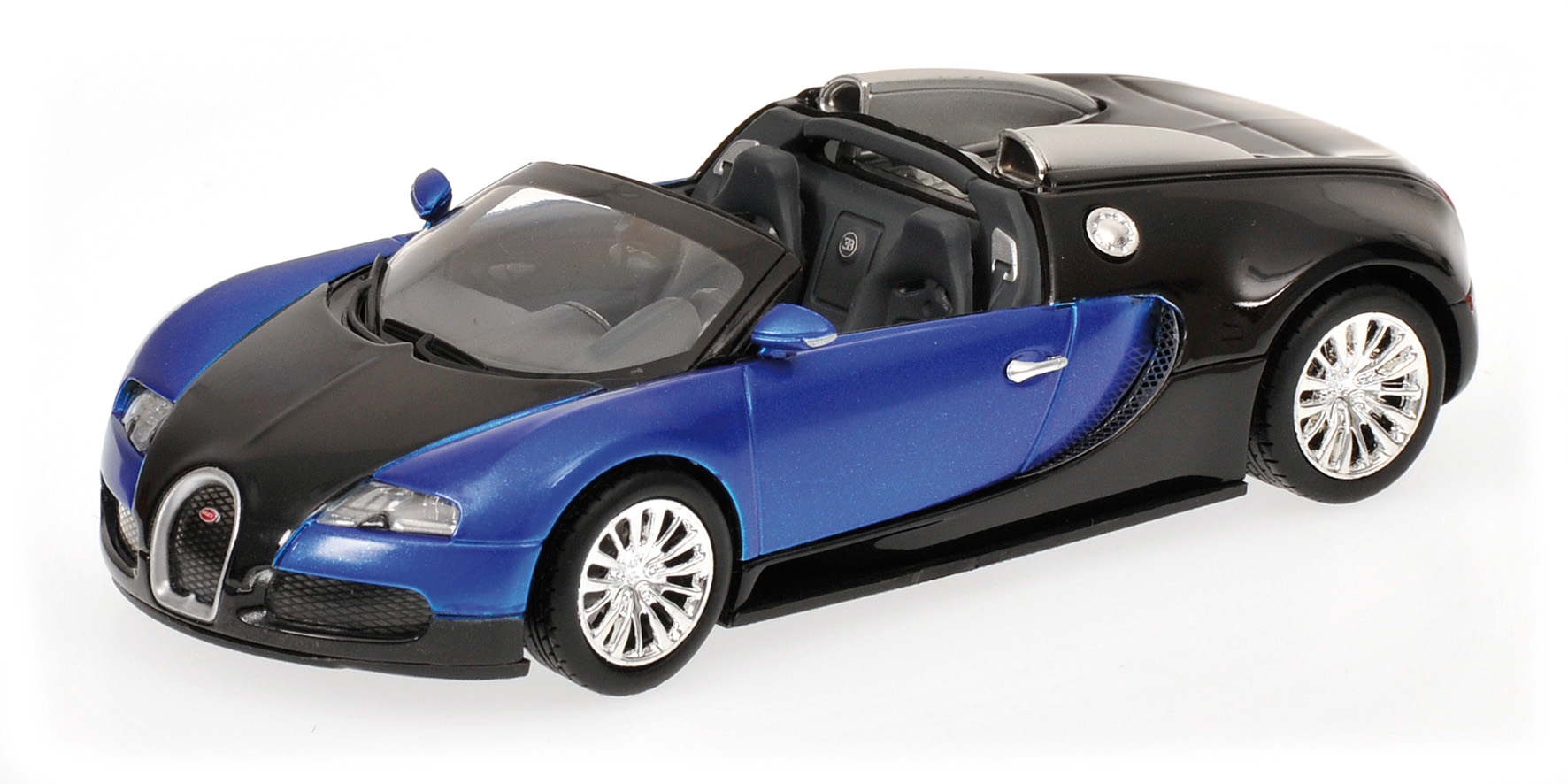 BUGATTI VEYRON GRAND SPORT - 2010 - BLACK METALLIC/BLUE METALLIC