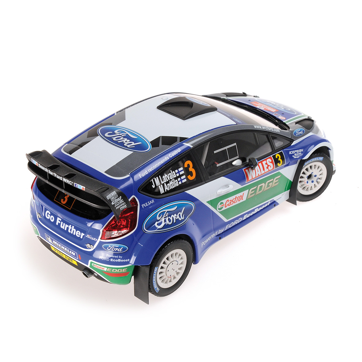FORD FIESTA RS  WRC - FORD WORLD RALLY TEAM - LATVALA/ANTTILA - WINNER WALES RALLY GB 2012