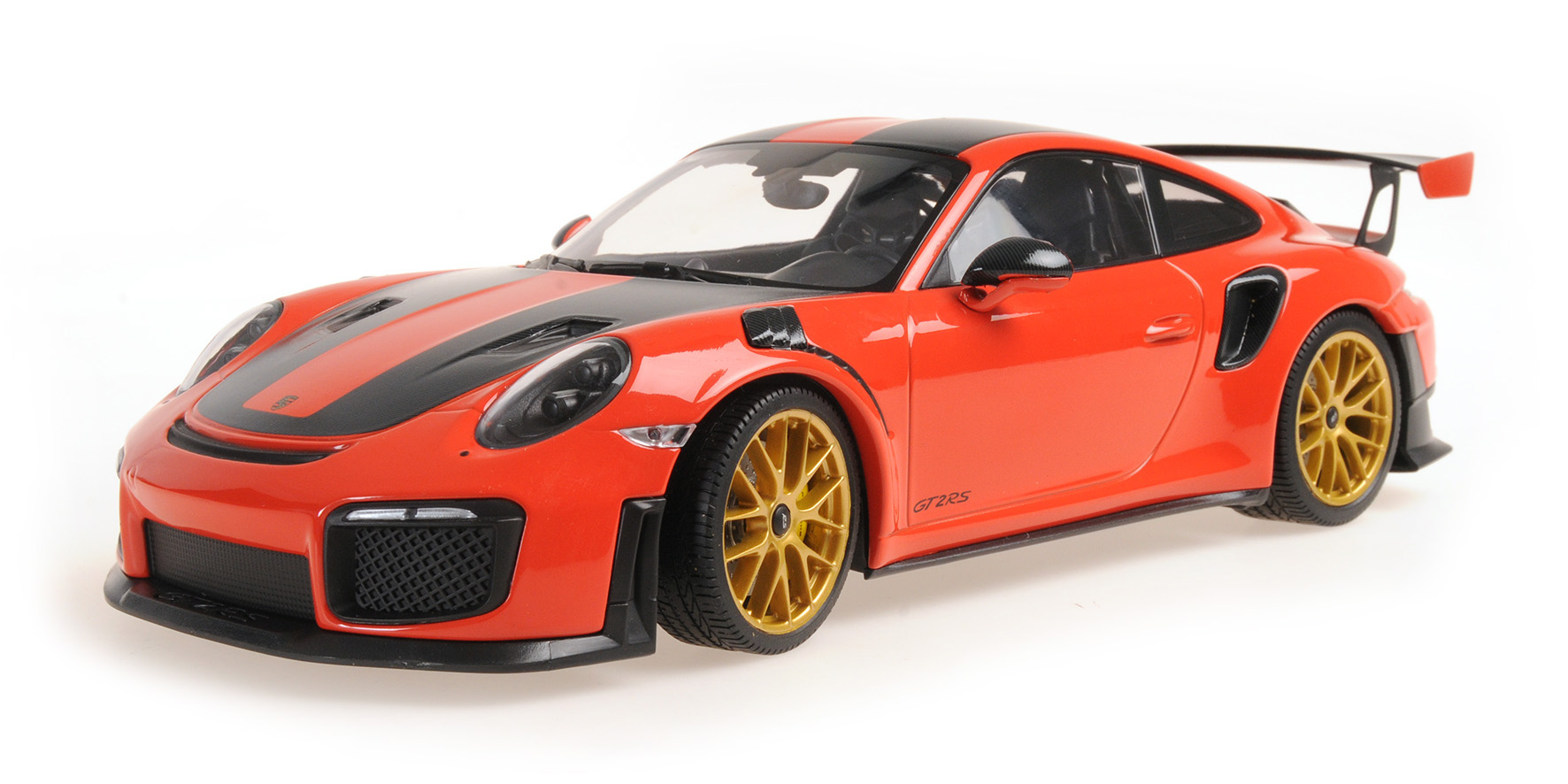 PORSCHE 911 (991.2) GT2RS - 2018 - ORANGE W/ WEISSACH PACKAGE W/ GOLDEN MAGNESIUM WHEELS