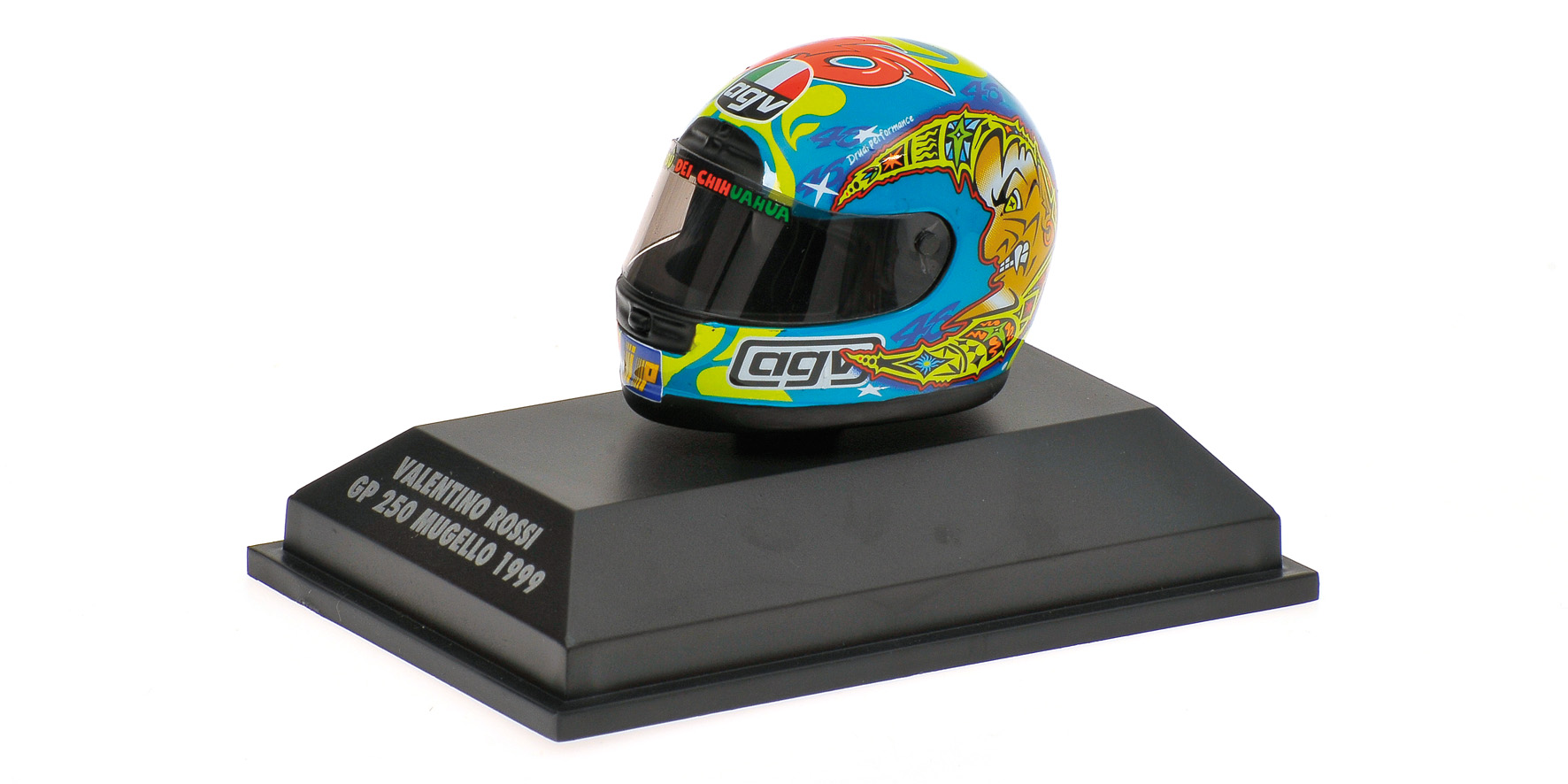 AGV HELMET - VALENTINO ROSSI - WORLD CHAMPION GP 250 MUGELLO 1999