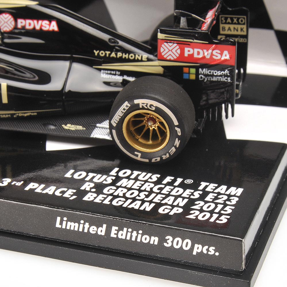 LOTUS F1 TEAM LOTUS E23 HYBRID - ROMAIN GROSJEAN - 3RD PLACE BELGIAN GP 2015
