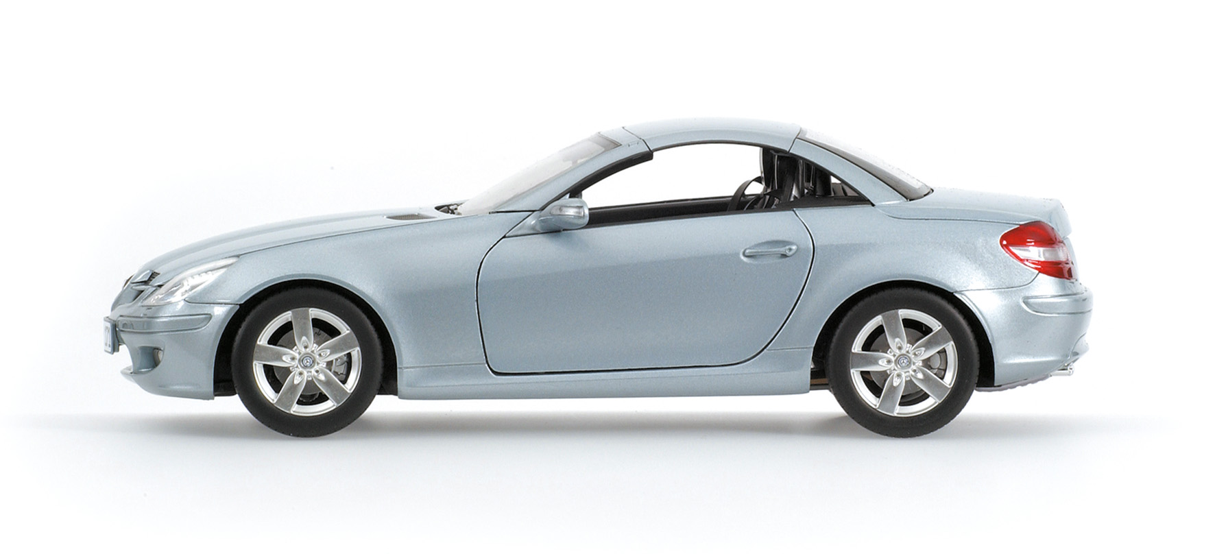 MERCEDES-BENZ SLK-CLASS - WITH MOVABLE ROOF - 2004 - SILVERBLUE METALLIC