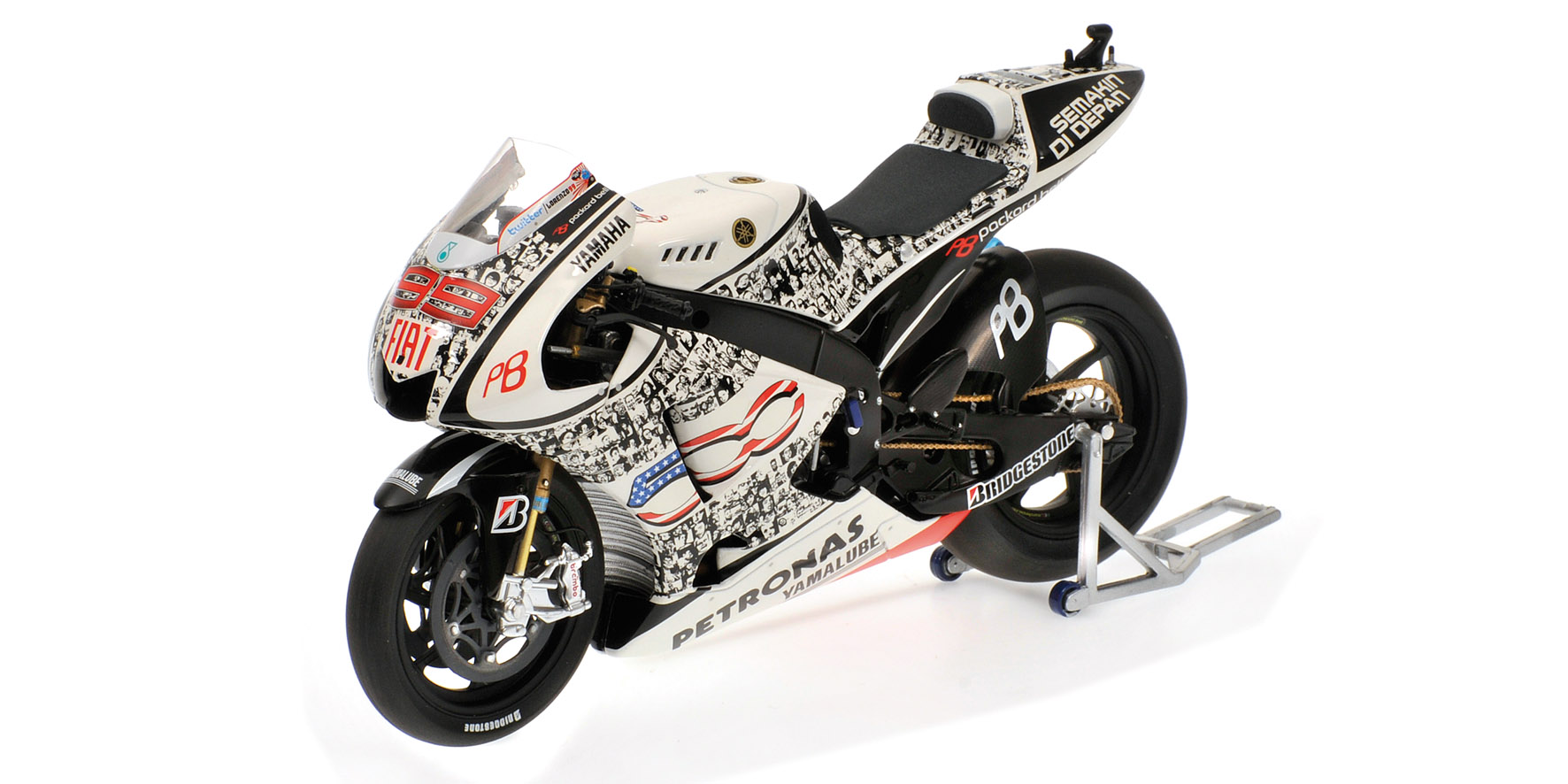 YAMAHA YZR-M1 - JORGE LORENZO - MOTO GP 2010 LAGUNA SECA