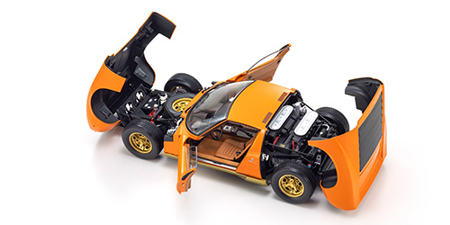 LAMBORGHINI MIURA P400 - ORANGE/BROWN INTERIOR (08621PB)