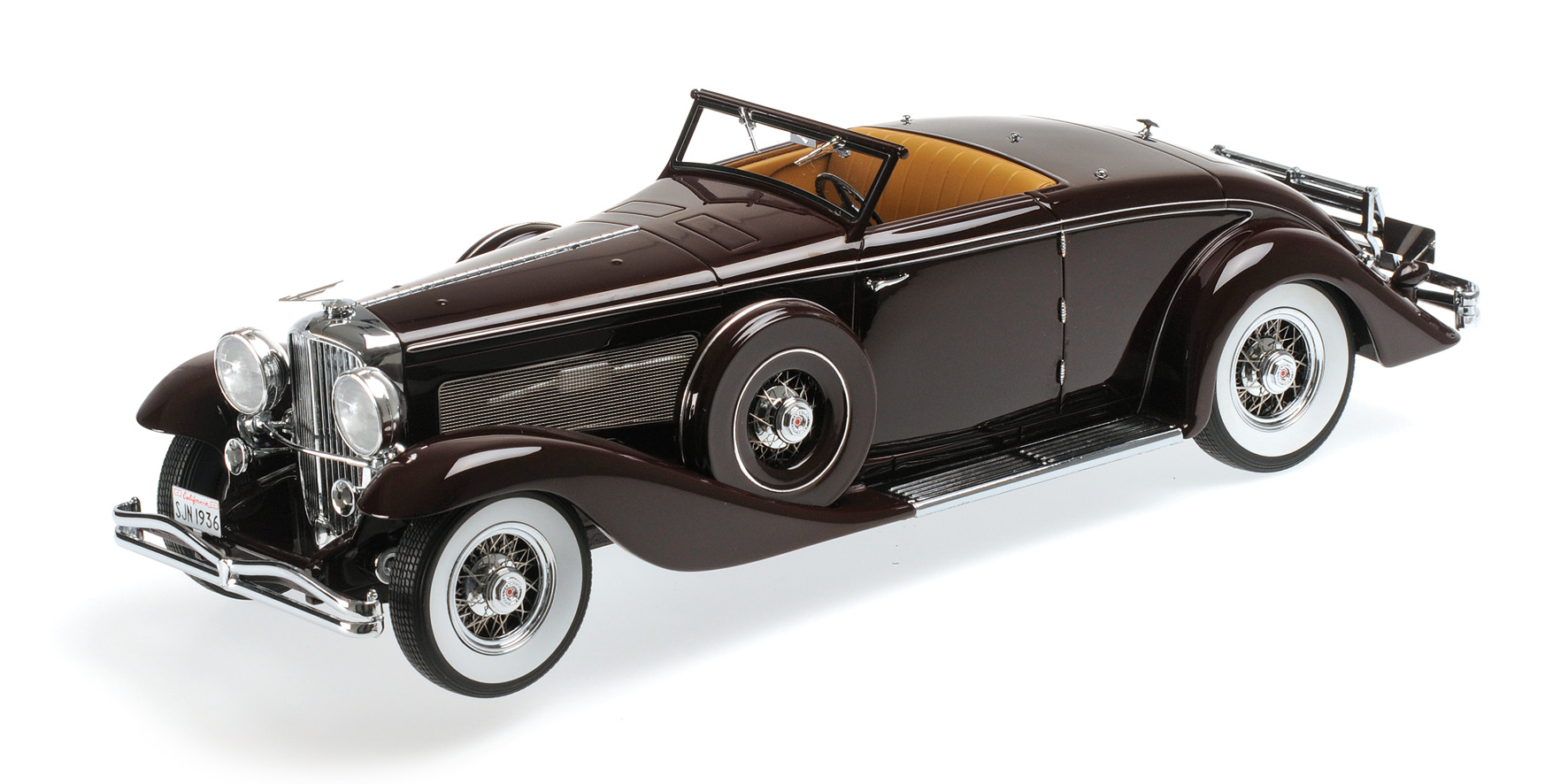 DUESENBERG SJN (SUPERCHARGED) CONVERTIBLE COUPÉ - 1936 - DARK RED