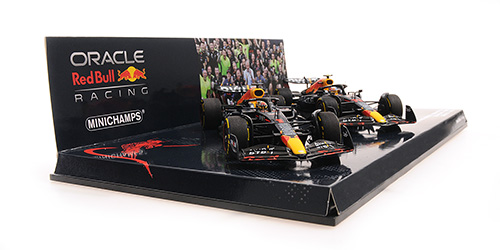 2-CAR SET - ORACLE RED BULL RACING RB18 - 1-2 FINISH VERSTAPPEN/PÉREZ - AZERBAIJAN GP 2022 - EXC. MC