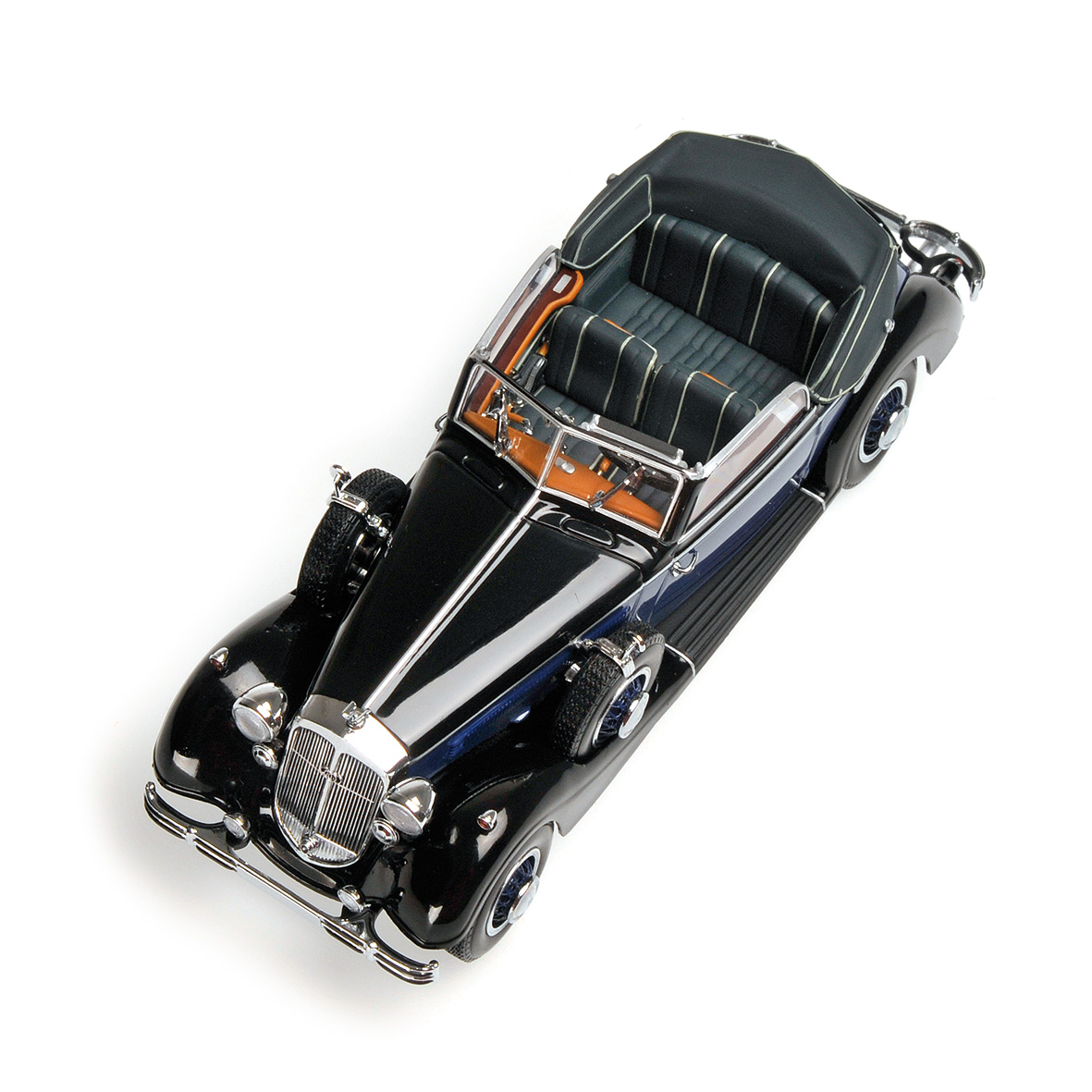HORCH 853A CABRIOLET - 1938 - BLACK/BLUE
