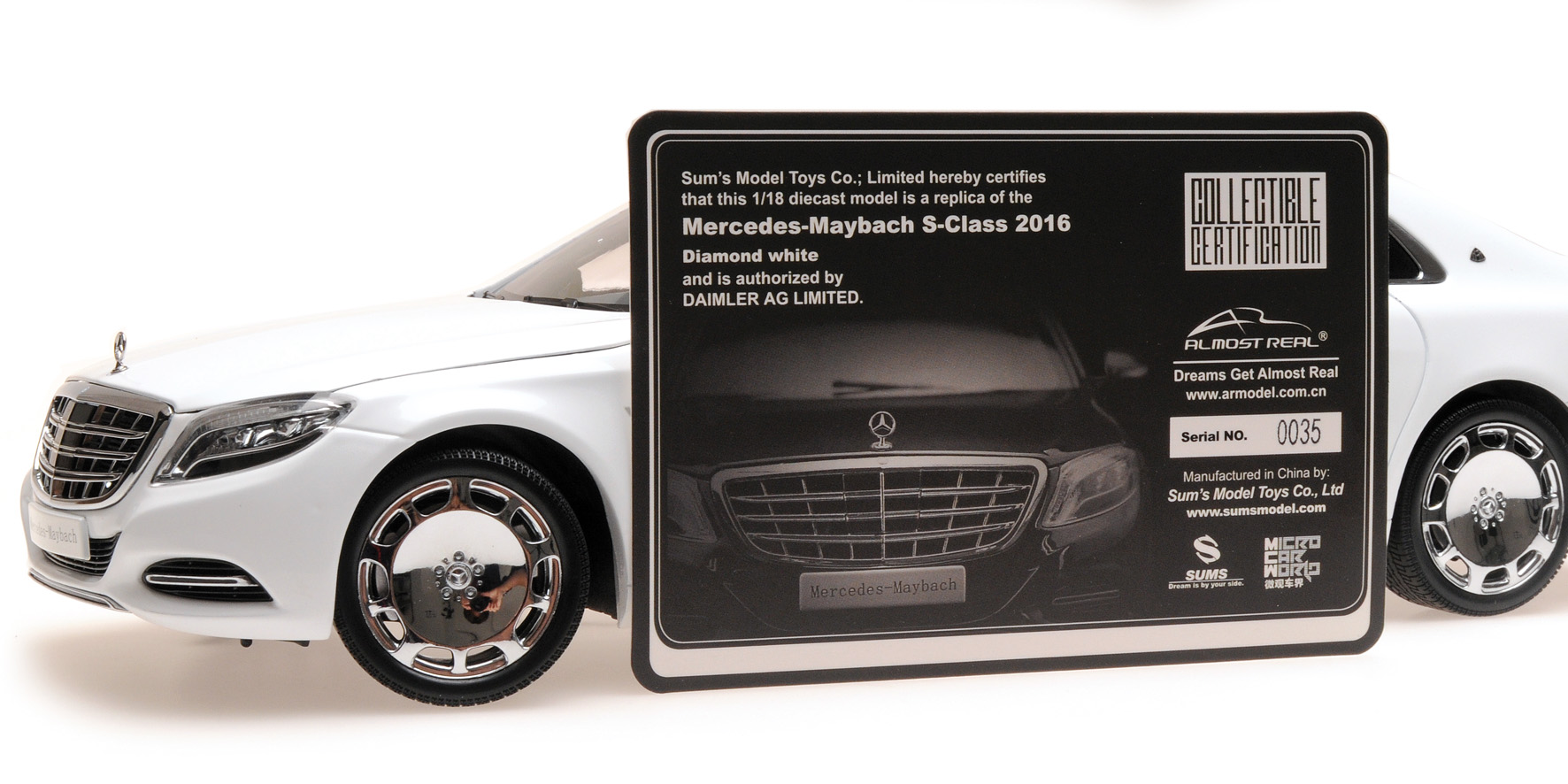 MERCEDES-BENZ S-CLASS MAYBACH - 2016 - DIAMOND WHITE