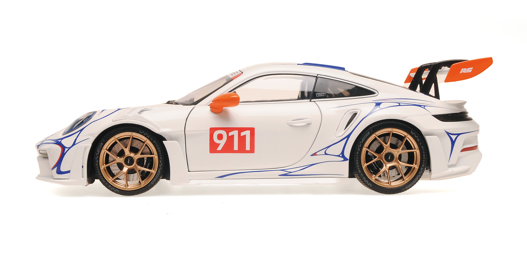 PORSCHE 911 (992) GT3RS - 2023 - WHITE/ORANGE DECOR