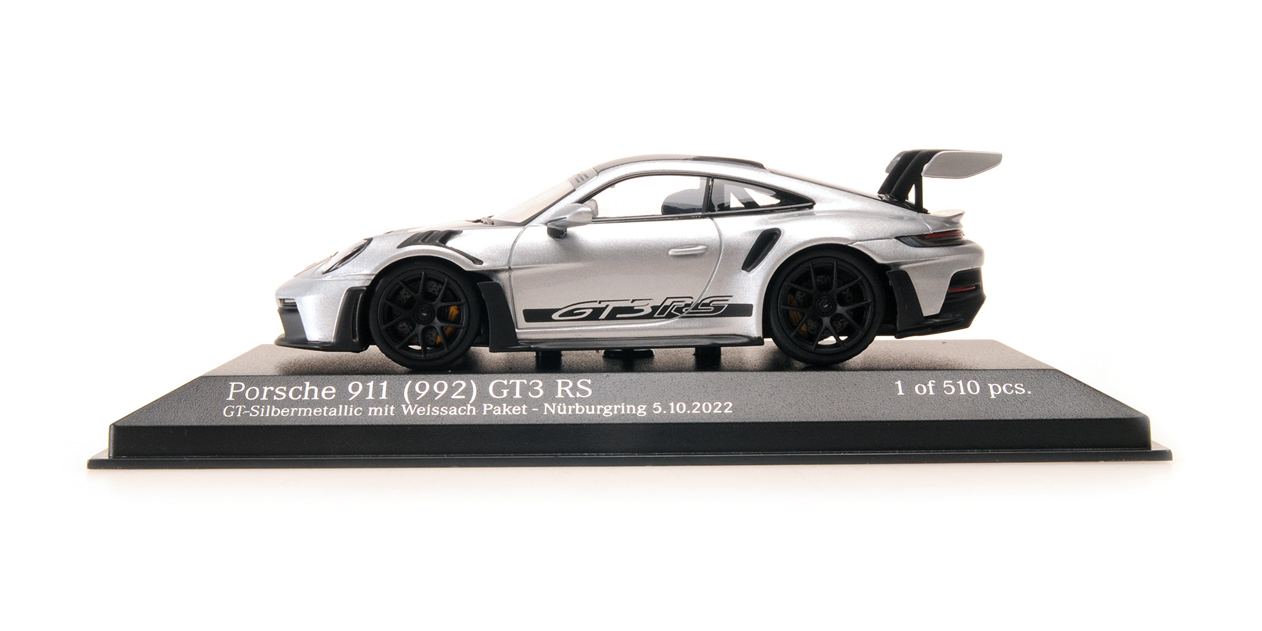PORSCHE 911 (992) GT3RS - 2022 - GREY METALLIC W/ WP BLUE WHEELS