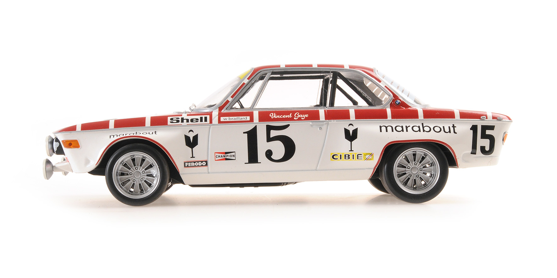 BMW 2800 CS - RACING TEAM MARABOUT - GAYE/BRAILLARD - 24H SPA-FRANCORCHAMPS 1972