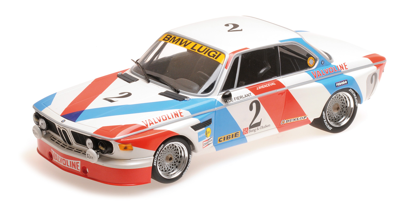 BMW 3.0 CSL - LUIGI RACING - DE FIERLANT/XHENCEVAL - WINNERS 24H SPA 1975