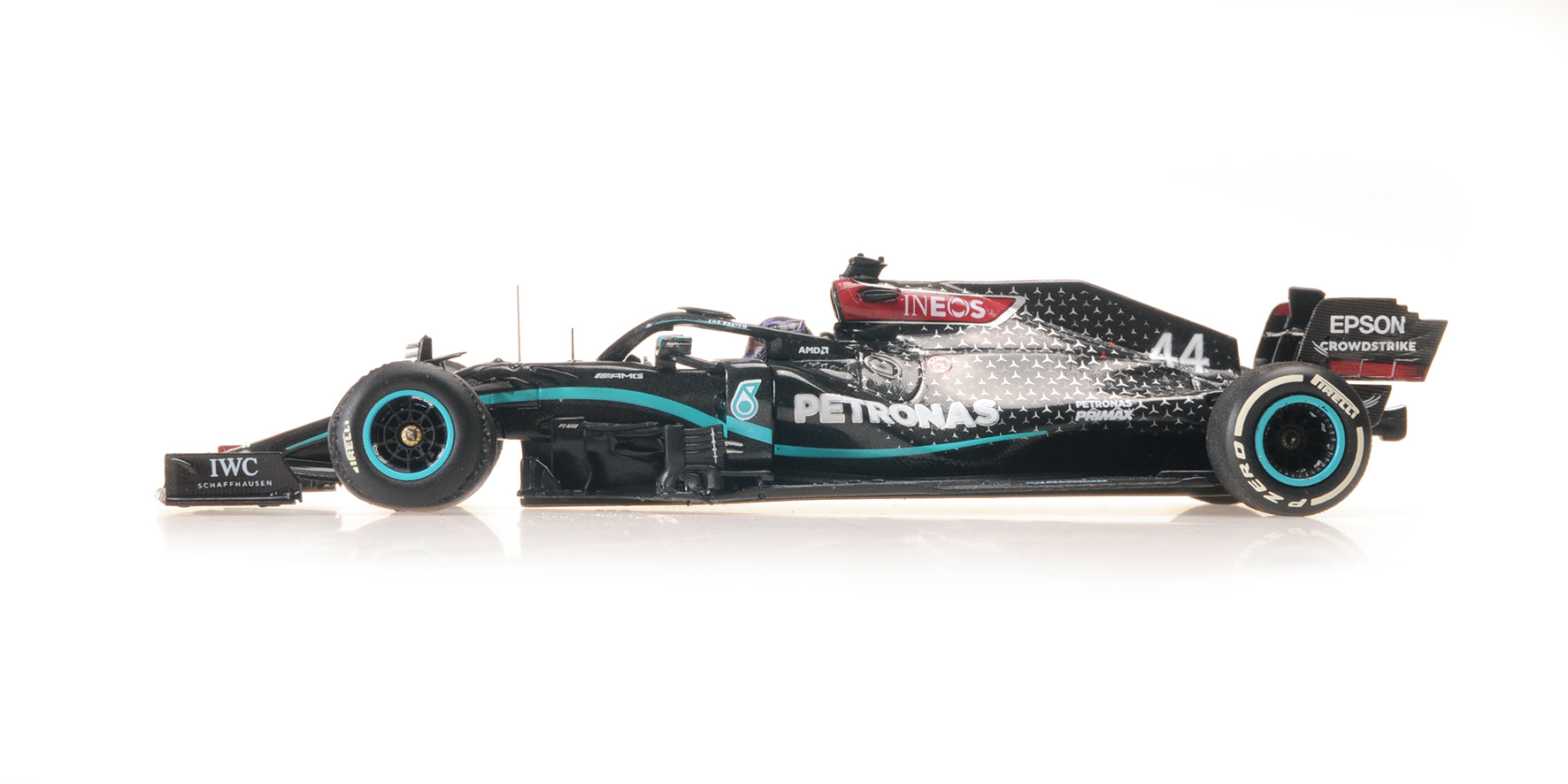 MERCEDES-AMG PETRONAS F1 TEAM W11 EQ PERF. - L. HAMILTON - WINNER BRITISH GP 2020 FLAT TYRE
