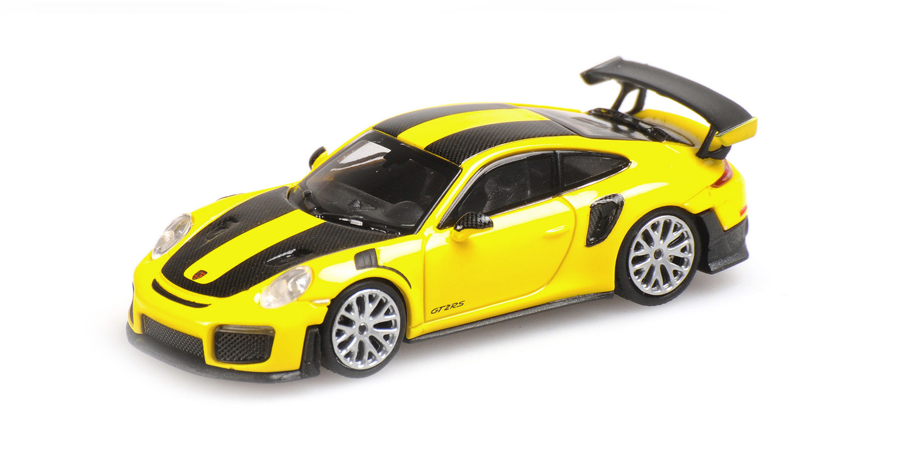 PORSCHE 911 GT2 RS - 2018 - YELLOW W/ CARBON STRIPES