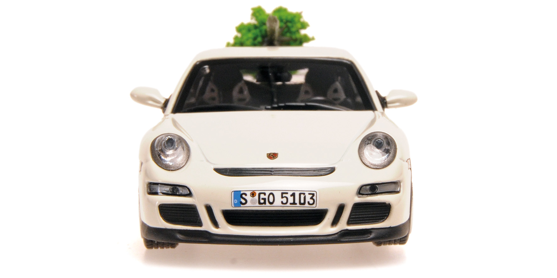 PORSCHE 911 GT3 - 2006 - WHITE + CHRISTMAS TREE - CHRISTMAS 2024