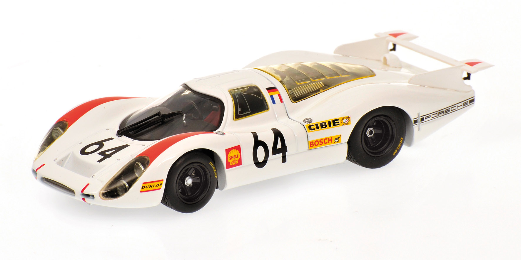 PORSCHE 908L - HERRMANN/LARROUSSE - 2ND PLACE 24H LE MANS - 1969