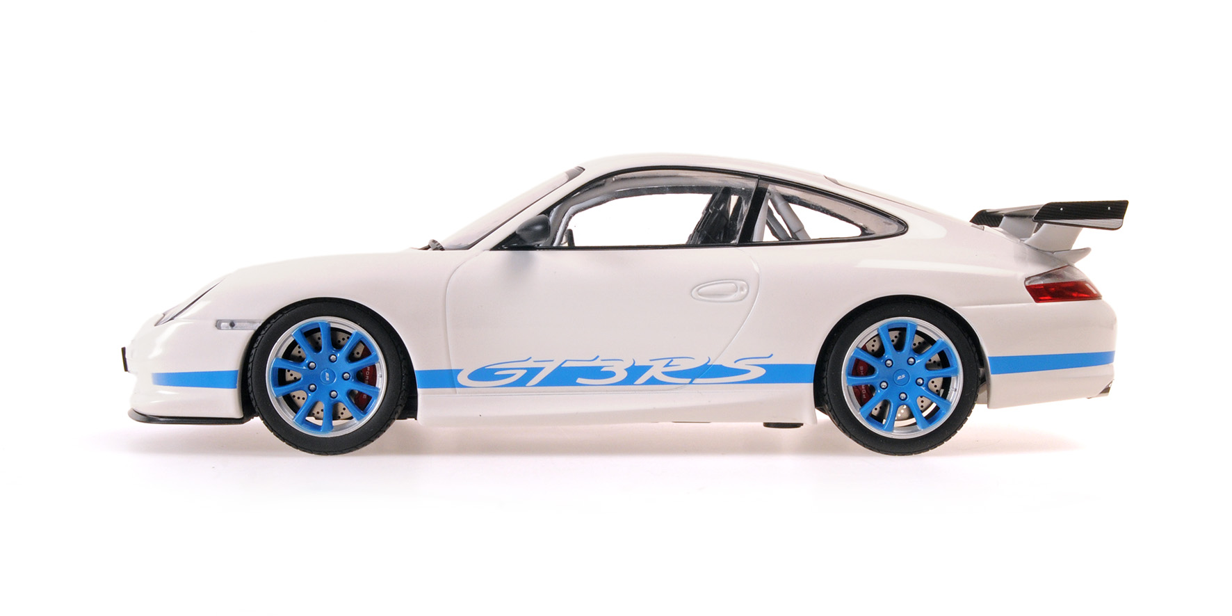 PORSCHE 911 GT3 RS - 2002 - WHITE W/BLUE STRIPES