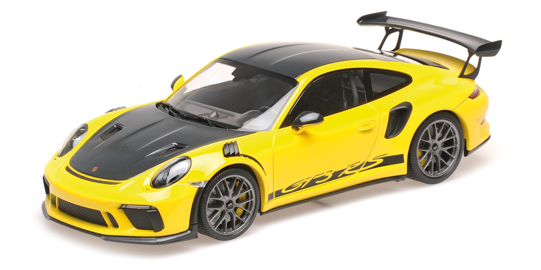 PORSCHE 911 GT3RS (991.2) - 2019 - YELLOW W/ WEISSACH PACKAGE W/ PLATINUM MAGNESIUM WHEELS