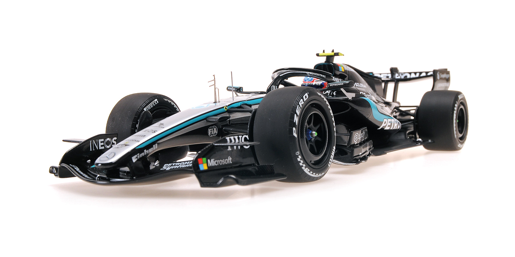MERCEDES-AMG PETR. F1 TEAM W17 - KIMI ANTONELLI – WINNER CHINESE GP 2026 W/PITBOARD