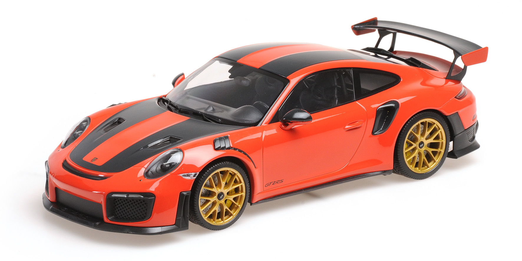 PORSCHE 911 (991.2) GT2RS - 2018 - ORANGE W/ WEISSACH PACKAGE W/ GOLDEN MAGNESIUM WHEELS