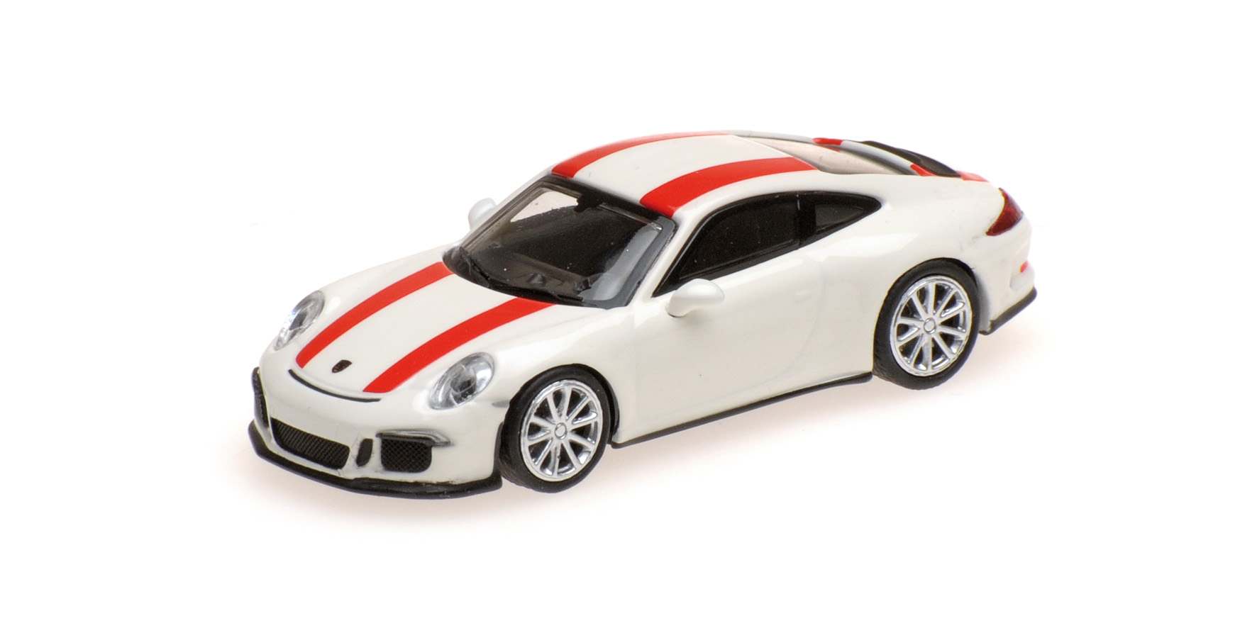 PORSCHE 911 R - 2016 - WHITE W/ RED STRIPES
