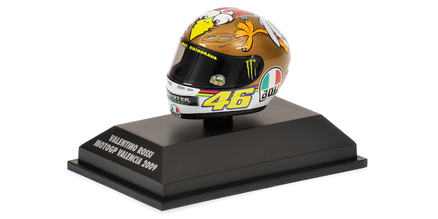 AGV HELMET - VALENTINO ROSSI - MOTOGP VALENCIA - 2009
