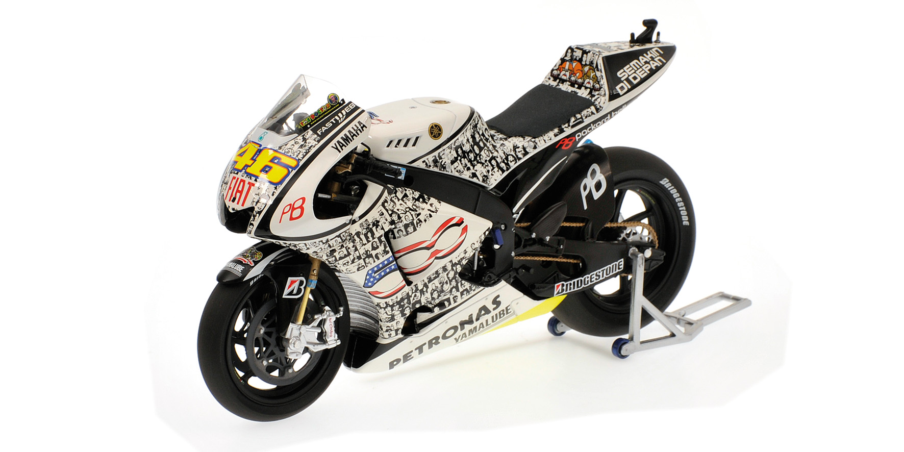YAMAHA YZR-M1 - VALENTINO ROSSI - MOTO GP 2010 LAGUNA SECA