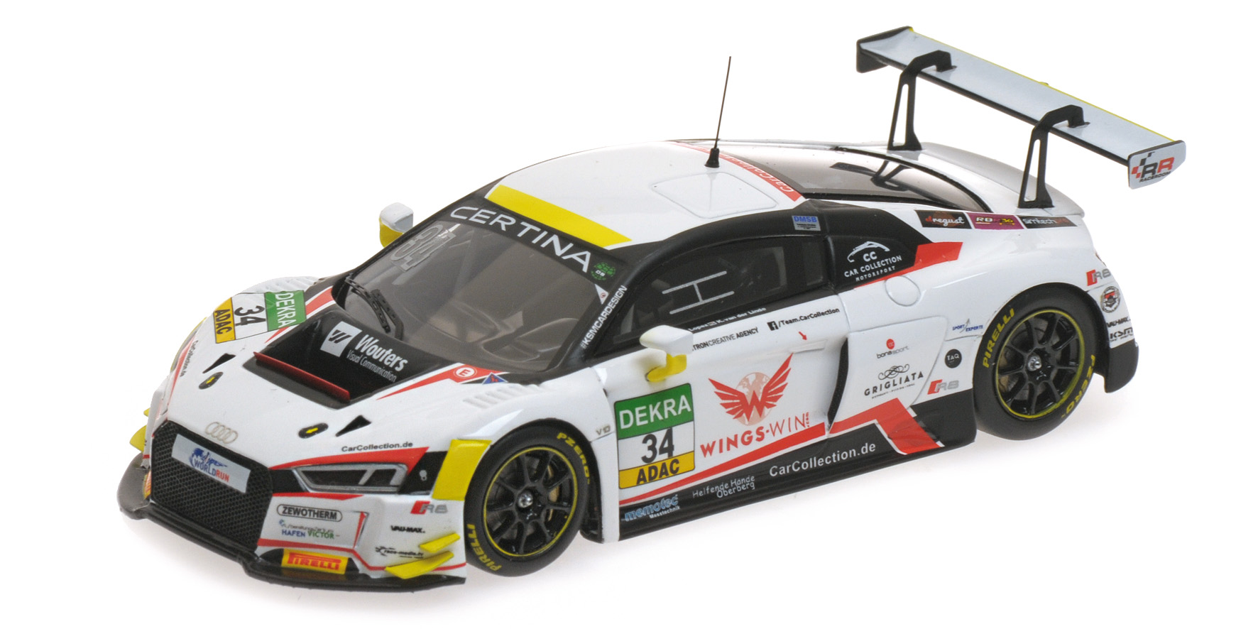 AUDI R8 LMS - CAR COLLECTION MOTORSPORT - LOPEZ/VAN DER LINDE - ADAC GT MASTERS 2016