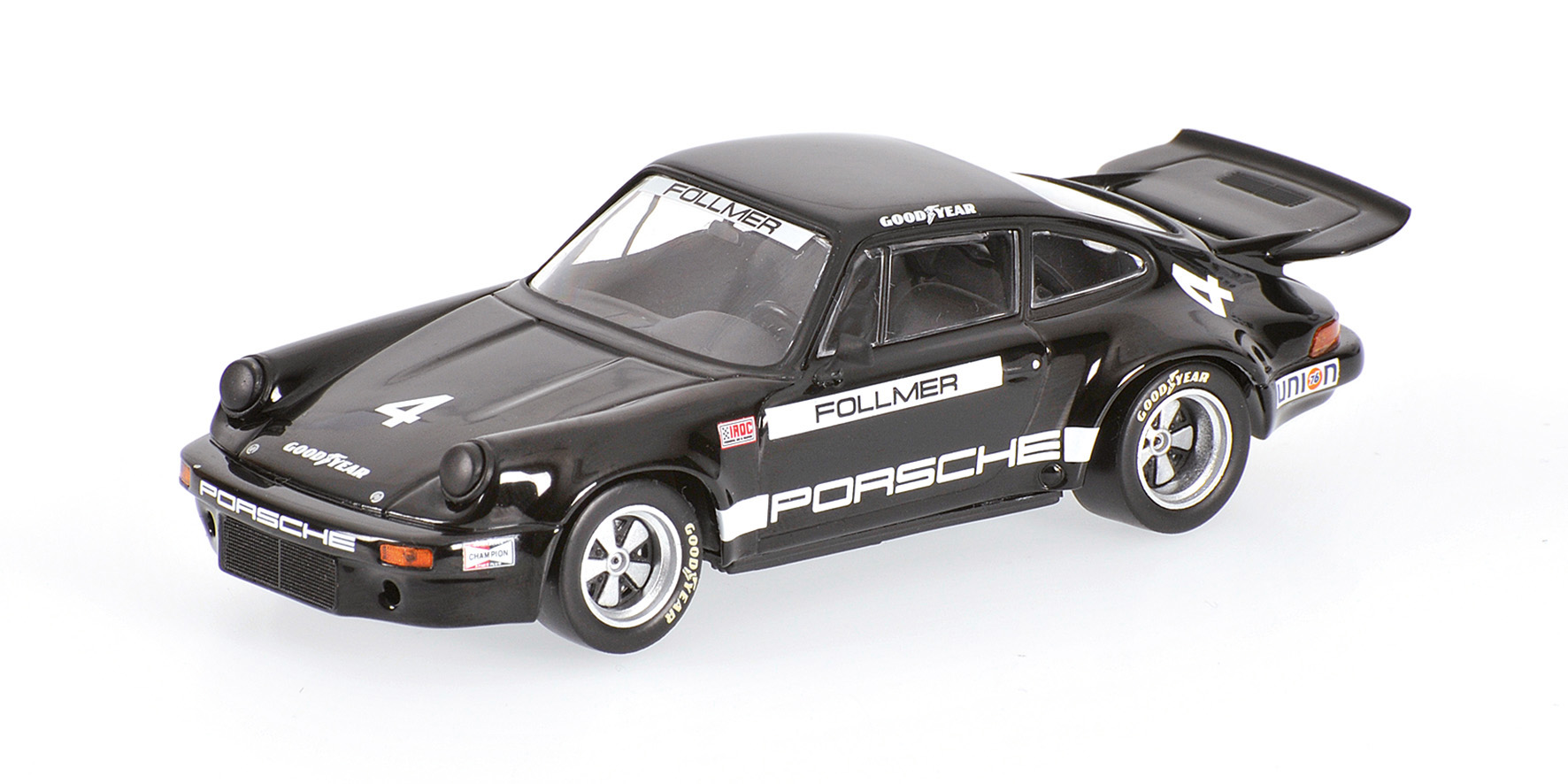 PORSCHE 911 IROC RSR 2.8 - GEORGE FOLLMER - WINNER RIVERSIDE IROC 2 1973