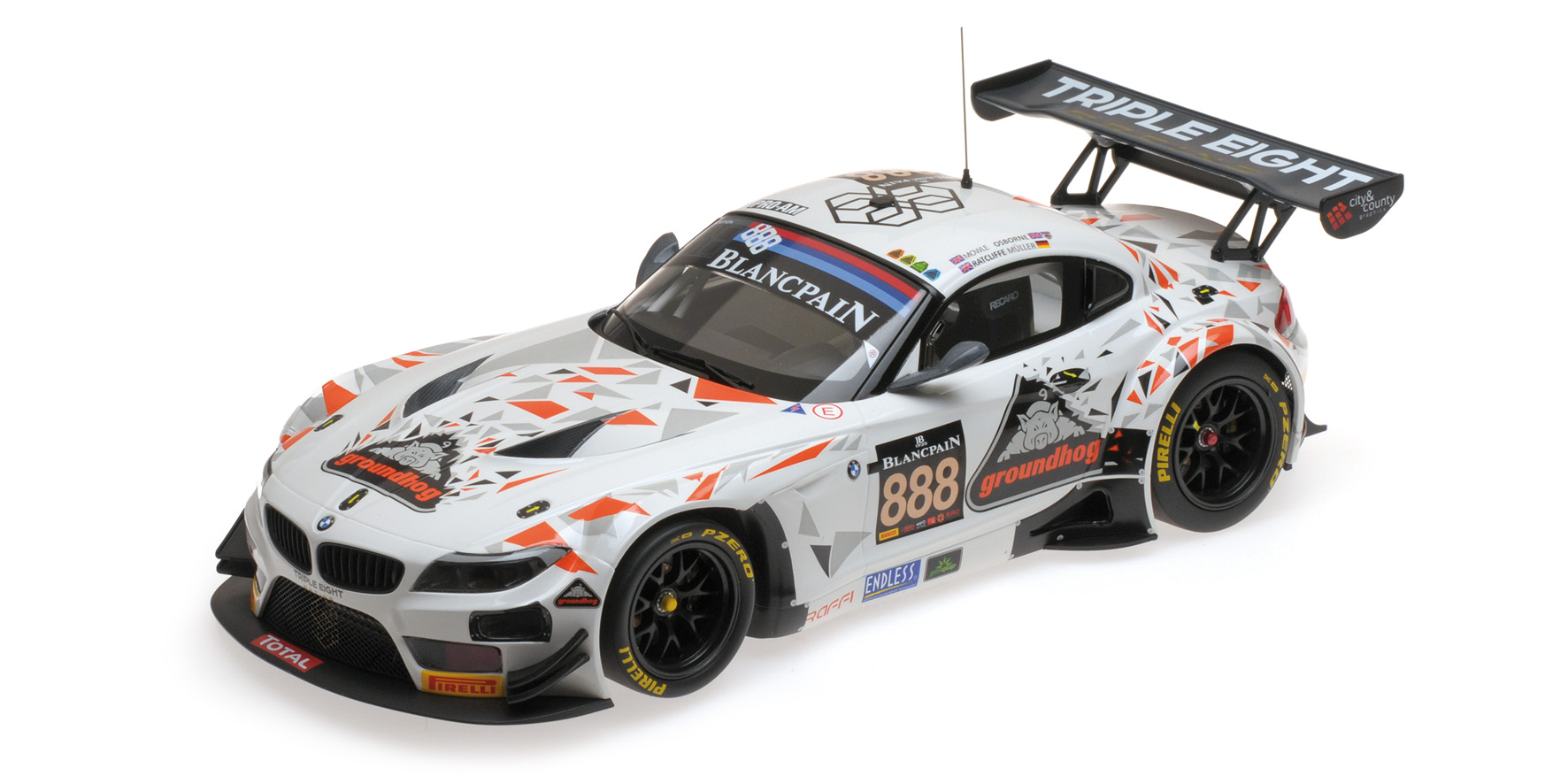 BMW Z4 GT3 (E89) - TRIPLE EIGHT RACING - MOWLE/RATCLIFFE/OSBORNE/MÜLLER - 24H SPA 2015
