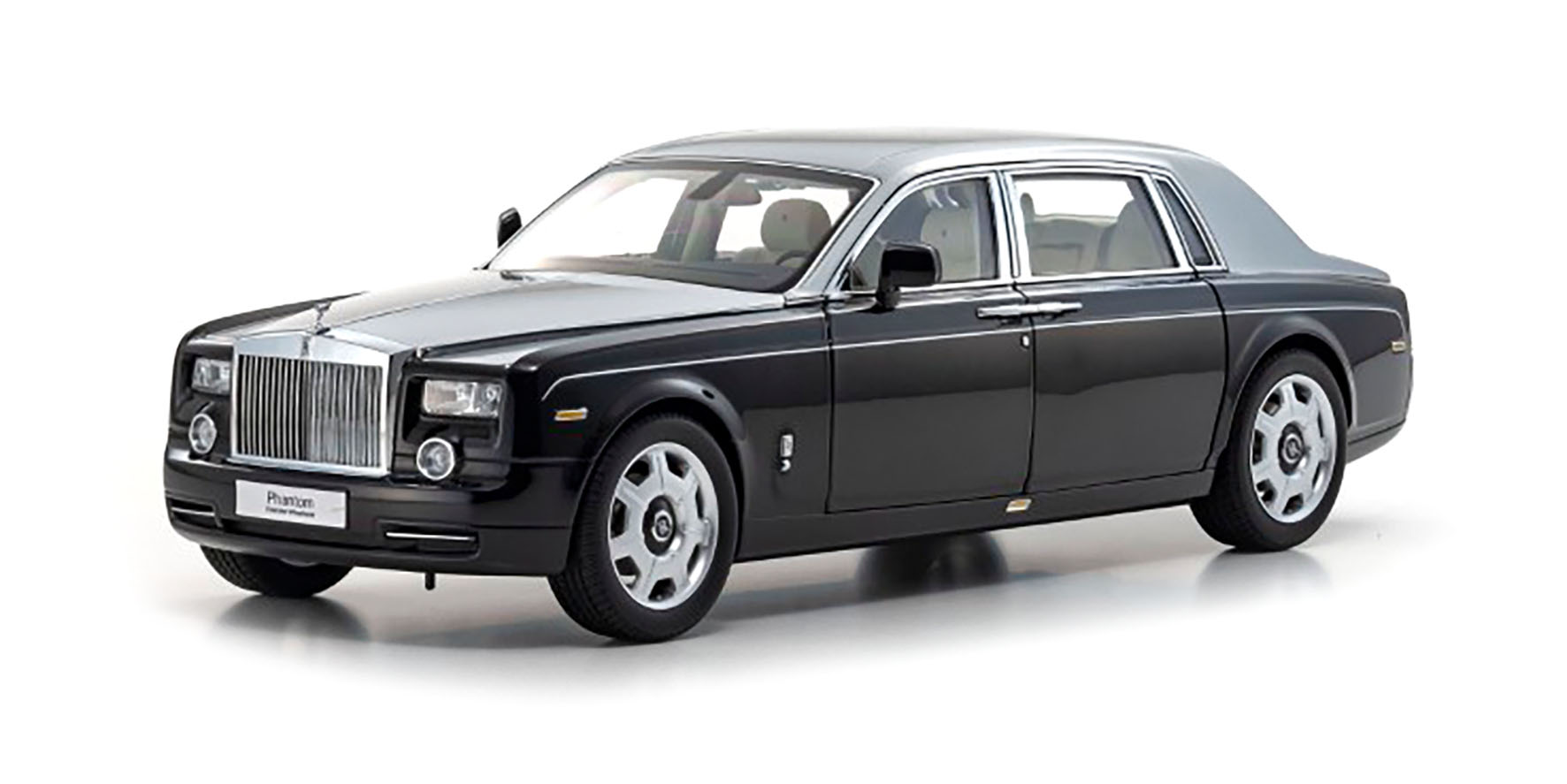 ROLLS ROYCE PHANTOM EXTENDED WHEELBASE - BLACK/SILVER (08841BKS)