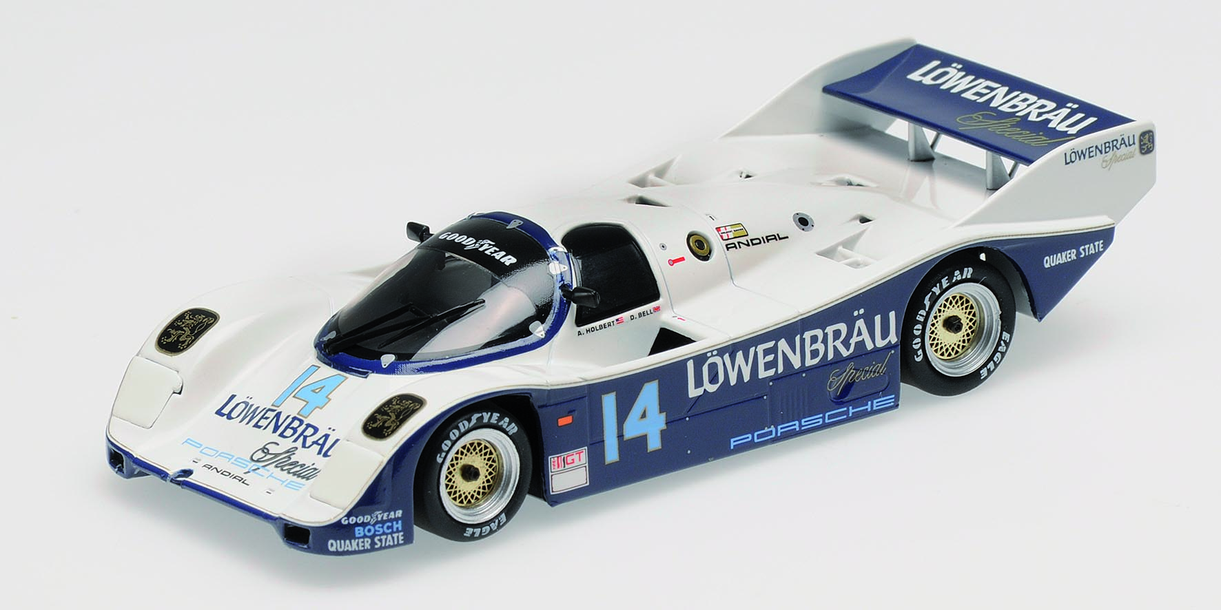 PORSCHE 962 IMSA - 'LÖWENBRÄU' - HOLBERT RACING - HOLBERT/BELL - WINNERS IMSA 500KM MID-OHIO 1986