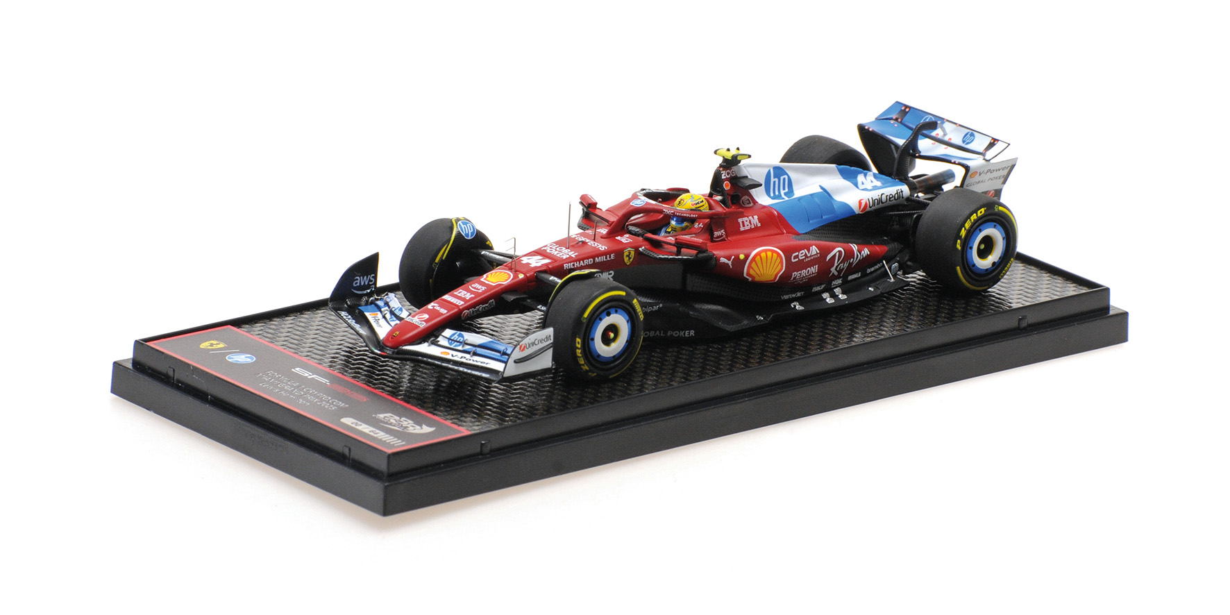 FERRARI SF-25 - LEWIS HAMILTON - MIAMI GP 2025 W/DRIVER FIGURINE