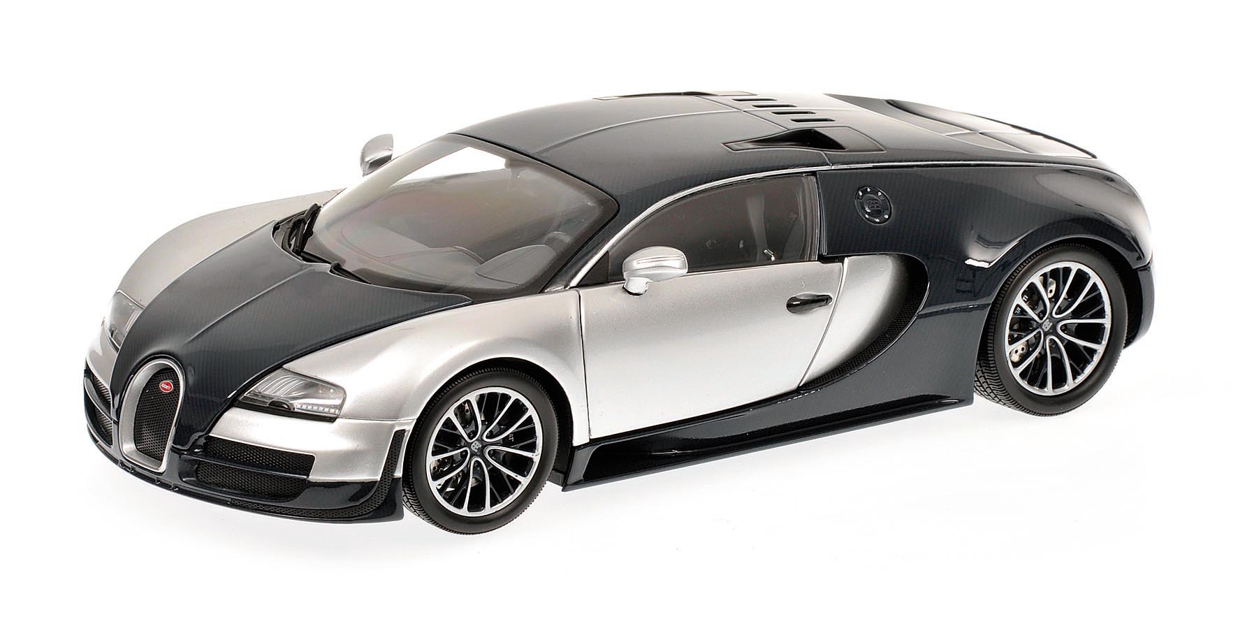 BUGATTI VEYRON SUPER SPORT - 2011 - BLUE TINTED CARBON/SILVER